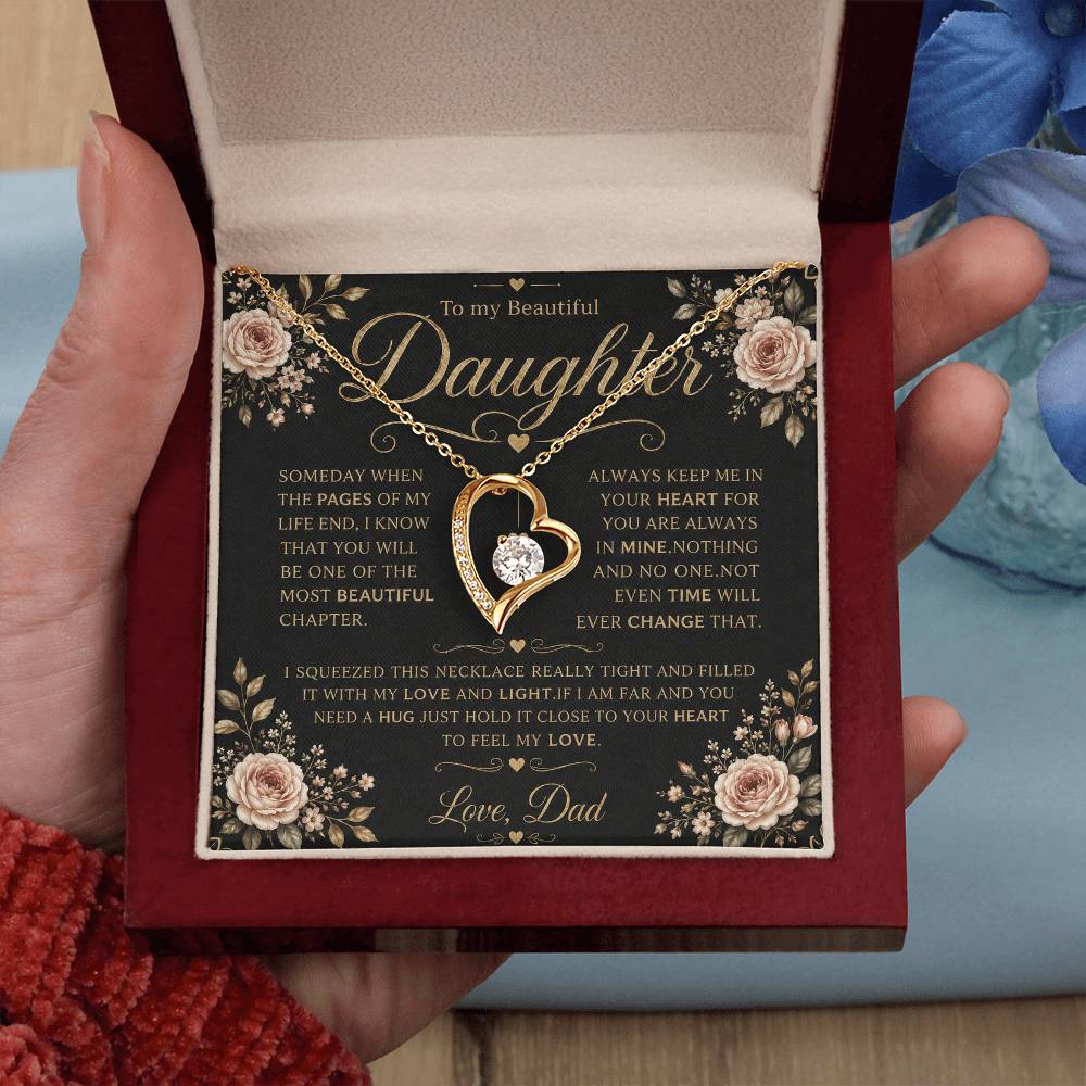 To My Daughter - Forever Love Necklace