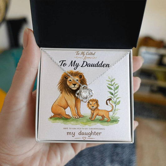 To My Daughter – Love Knot Necklace ❤️