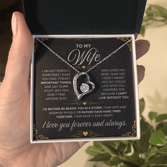 From Father to My Wife - Forever Love Necklace