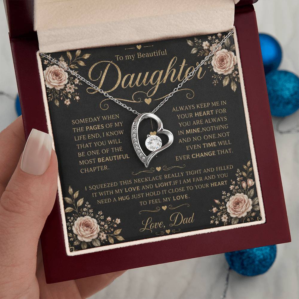 To My Daughter - Forever Love Necklace