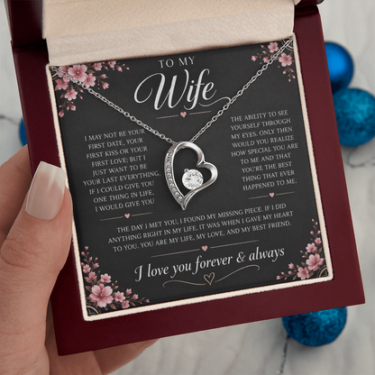 Charms Glow | Wife Heart Necklace | Meeting you was fate |