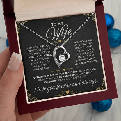 From Father to My Wife - Forever Love Necklace