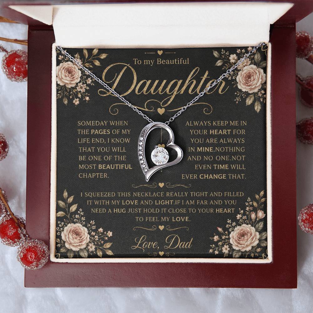 To My Daughter - Forever Love Necklace