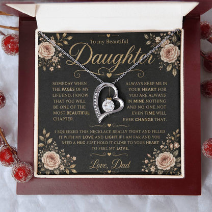 To My Daughter - Forever Love Necklace