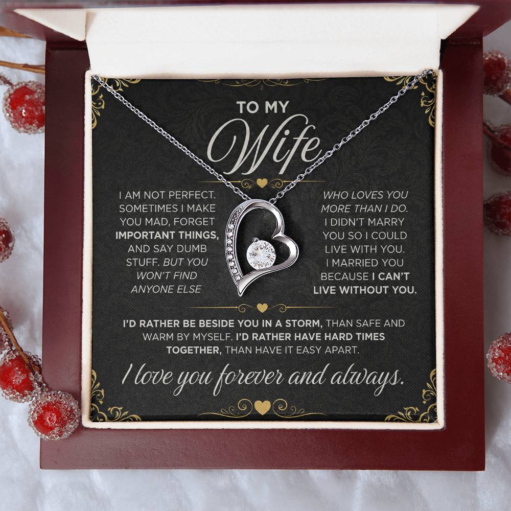 From Father to My Wife - Forever Love Necklace