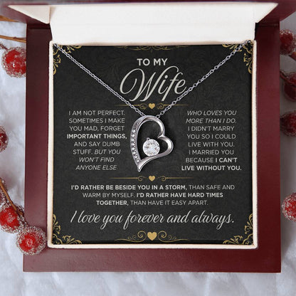 From Father to My Wife - Forever Love Necklace