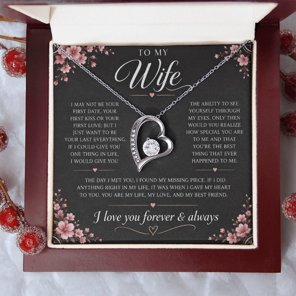 Charms Glow | Wife Heart Necklace | Meeting you was fate |