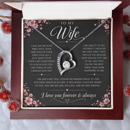 Charms Glow | Wife Heart Necklace | Meeting you was fate |