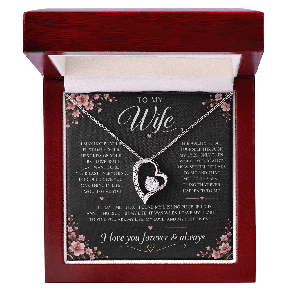 Charms Glow | Wife Heart Necklace | Meeting you was fate |