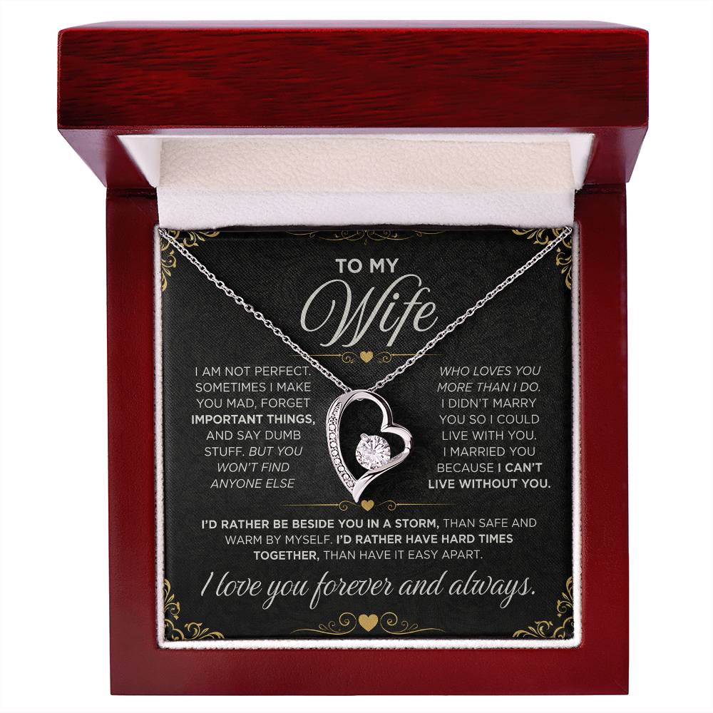 From Father to My Wife - Forever Love Necklace