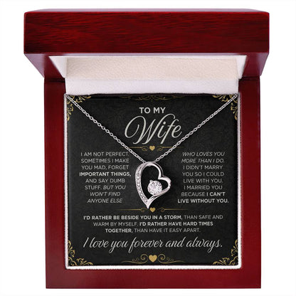 From Father to My Wife - Forever Love Necklace