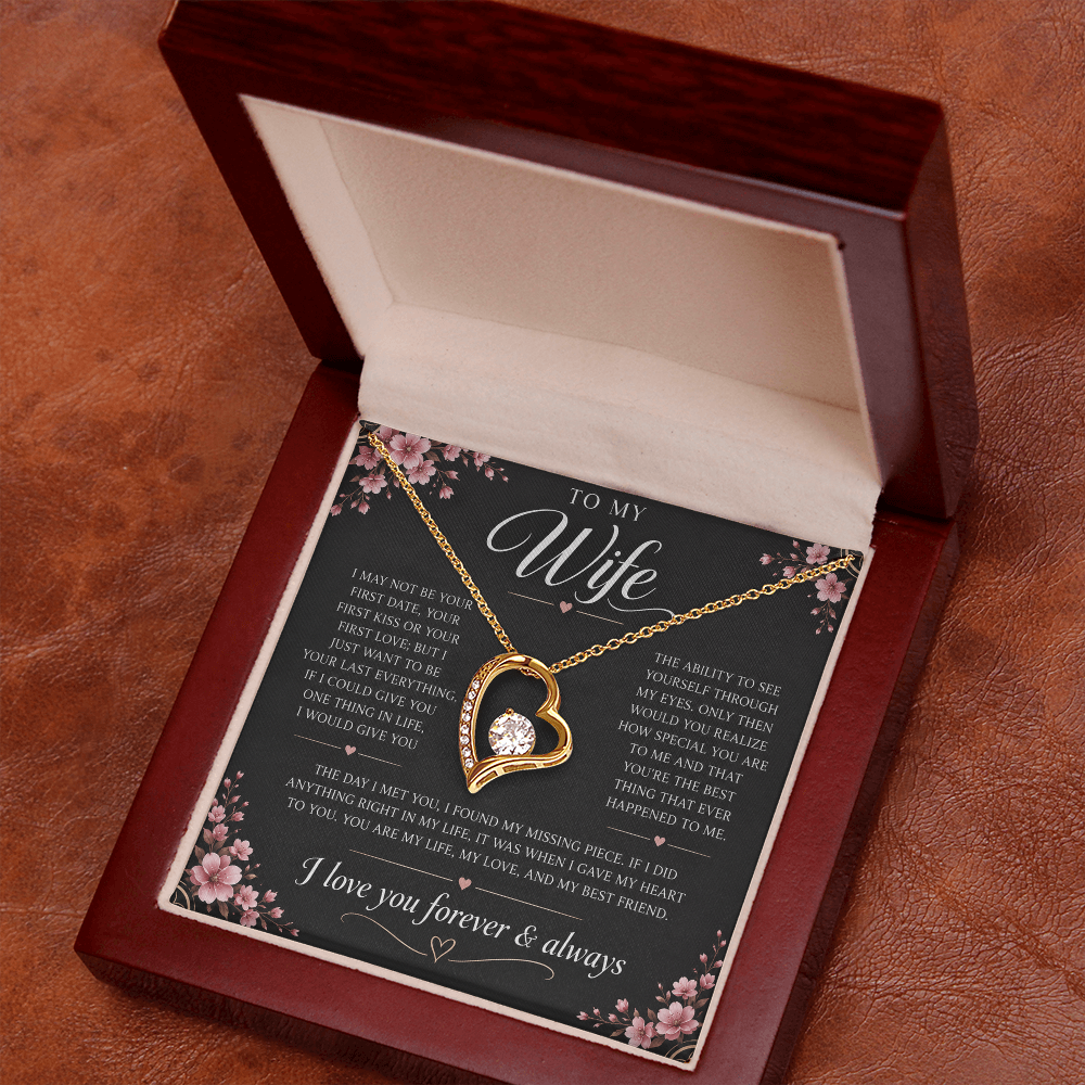 Charms Glow | Wife Heart Necklace | Meeting you was fate |
