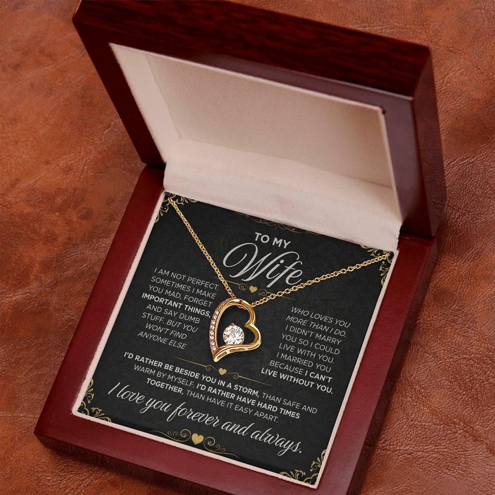 From Father to My Wife - Forever Love Necklace