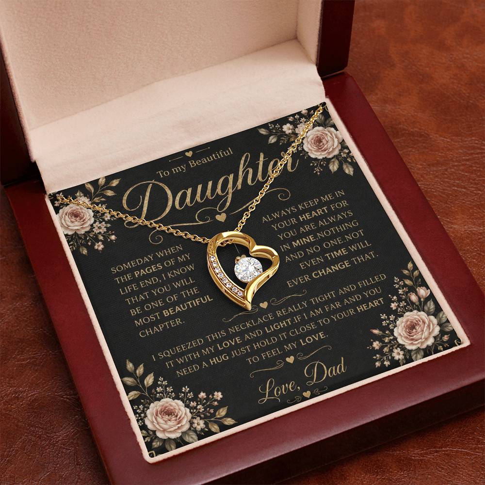 To My Daughter - Forever Love Necklace