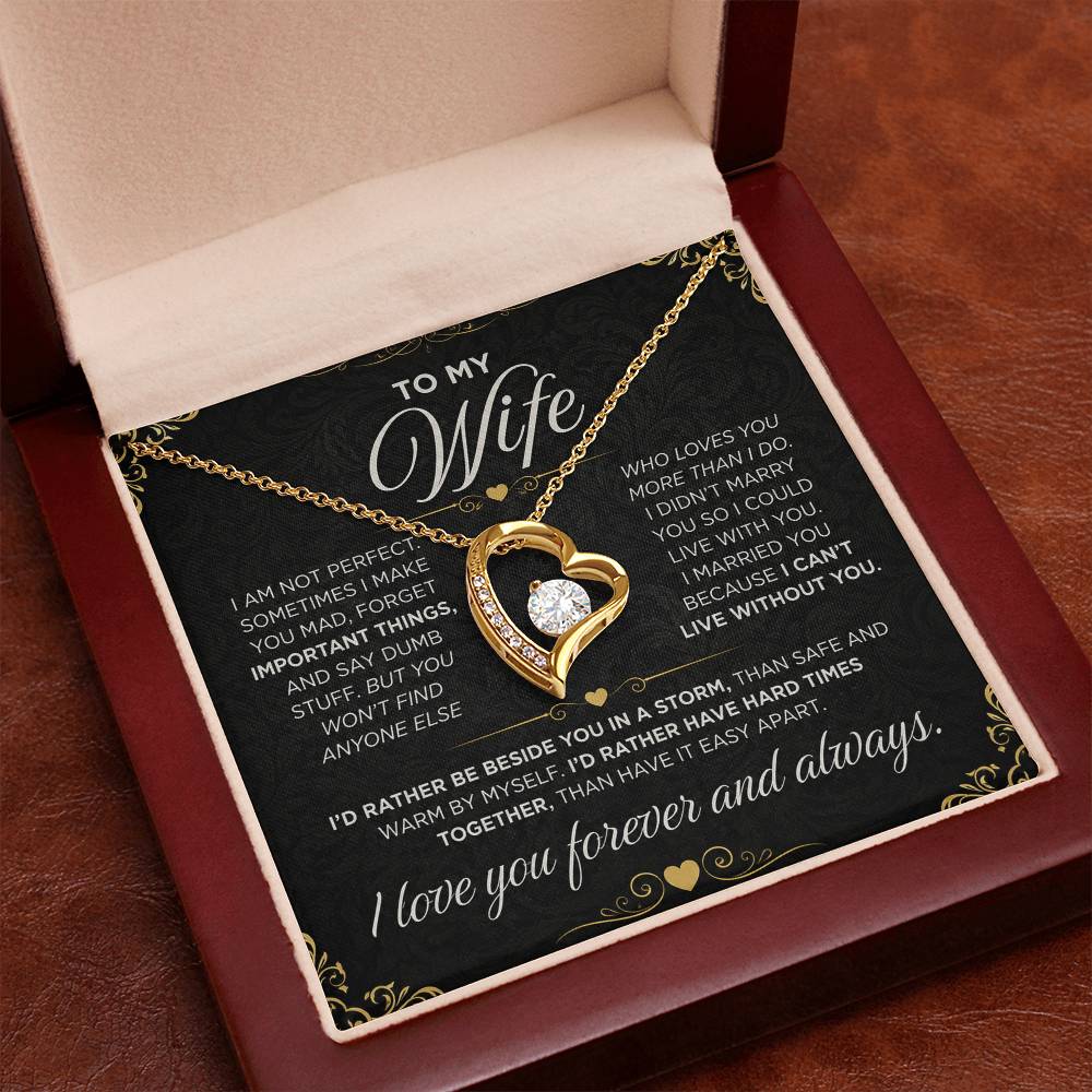 From Father to My Wife - Forever Love Necklace