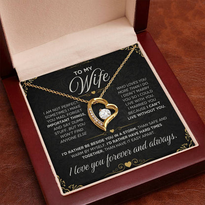 From Father to My Wife - Forever Love Necklace