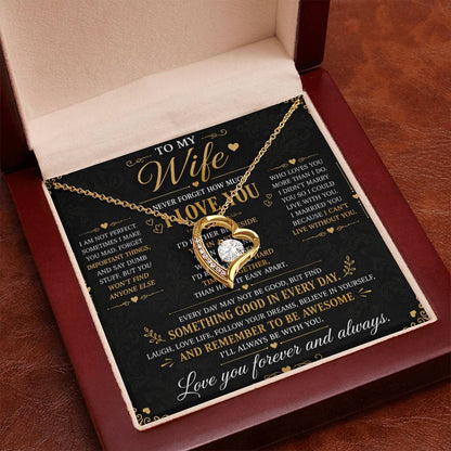 Husband to Wife "I Am Not Perfect" Necklace