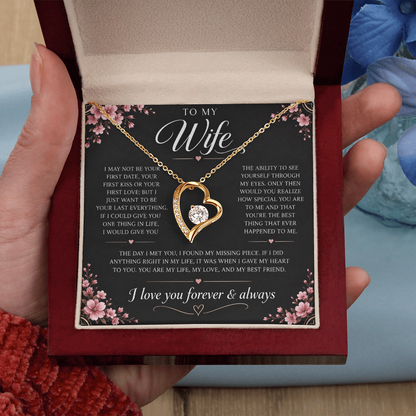 Charms Glow | Wife Heart Necklace | Meeting you was fate |