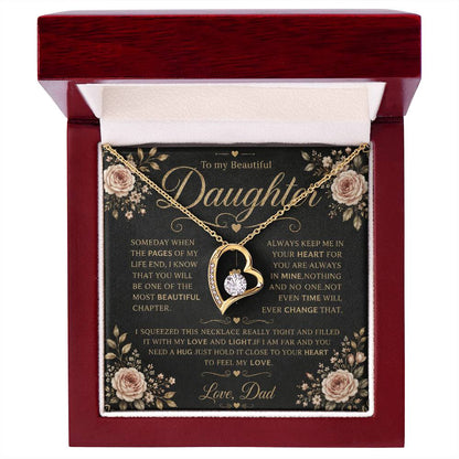 To My Daughter - Forever Love Necklace
