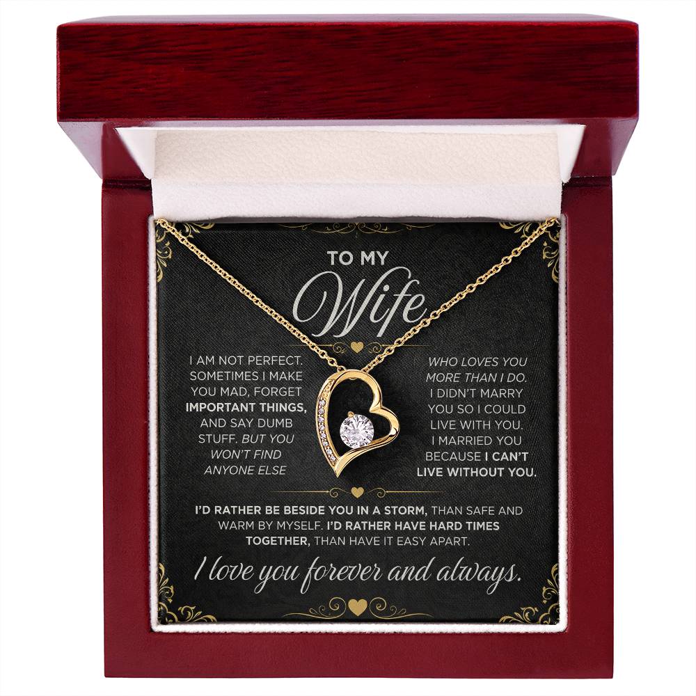 From Father to My Wife - Forever Love Necklace