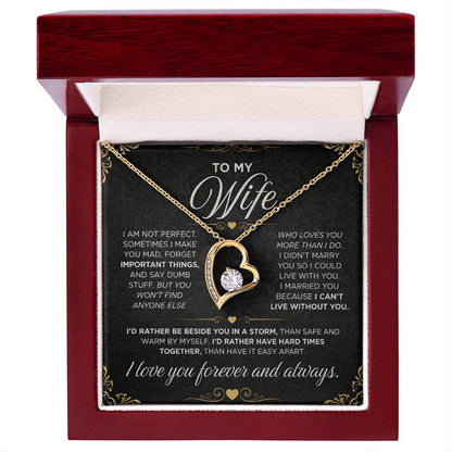 From Father to My Wife - Forever Love Necklace