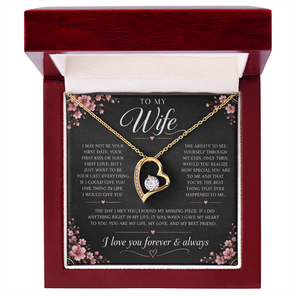 Charms Glow | Wife Heart Necklace | Meeting you was fate |