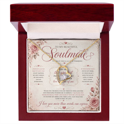 To My Soulmate - Forever Love Necklace