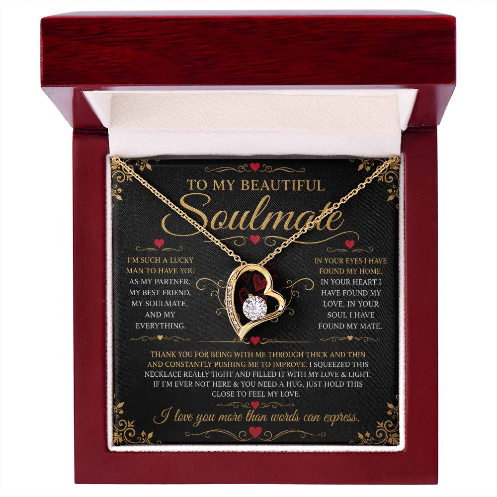To My Soulmate - Forever Love Necklace