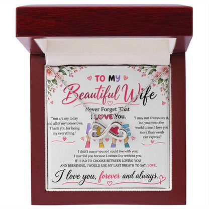 To My Wife - Endless Love Necklace
