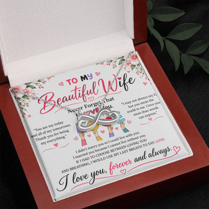To My Wife - Endless Love Necklace