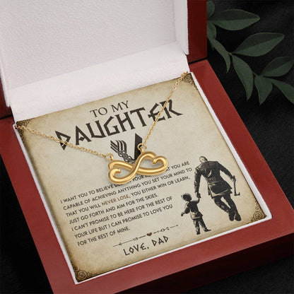 To My Daughter - Endless Love Necklace