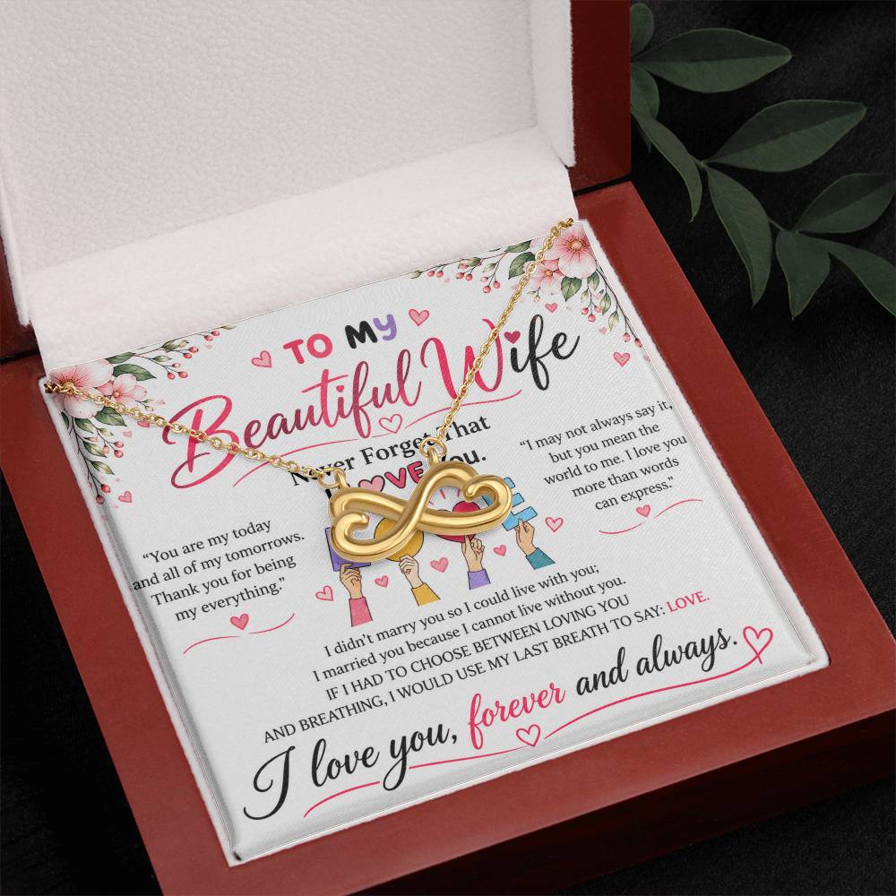 To My Wife - Endless Love Necklace