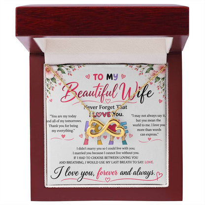 To My Wife - Endless Love Necklace