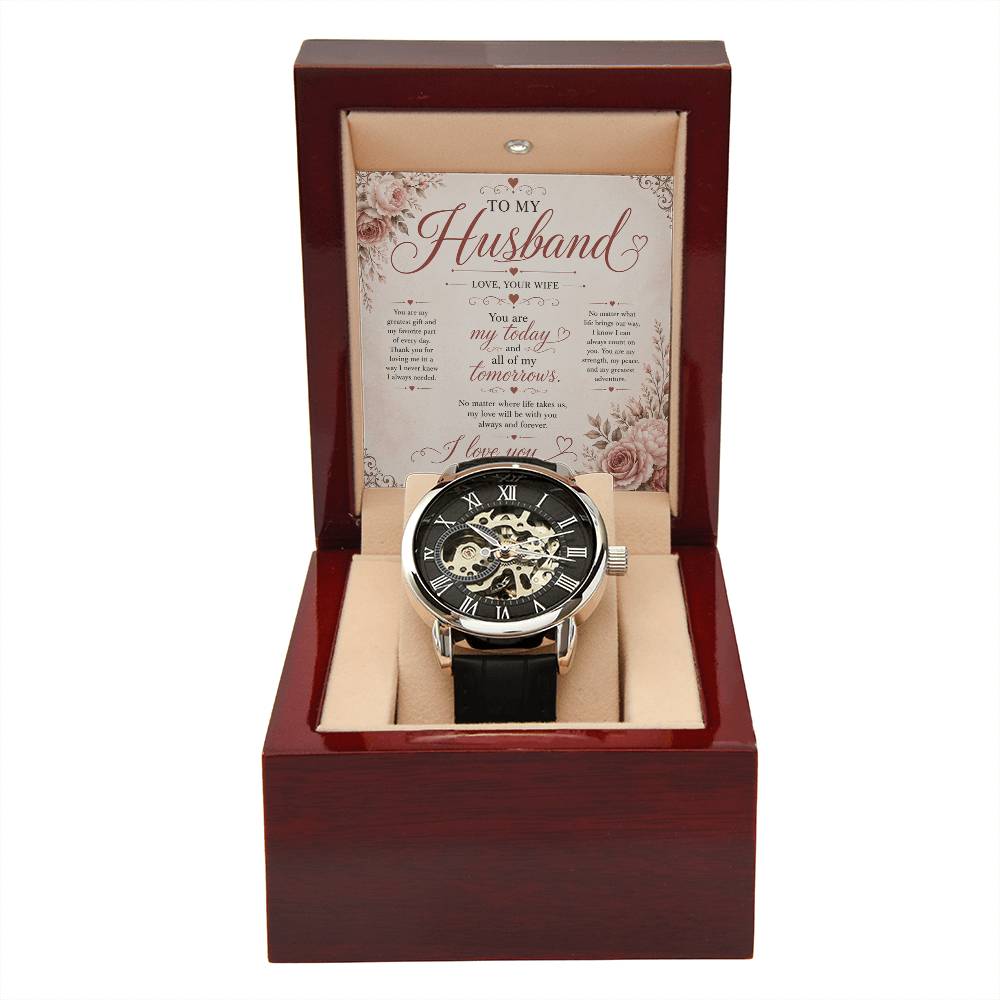To My Husband - Openwork Watch