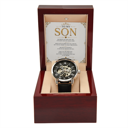 To My Son - Openwork Watch