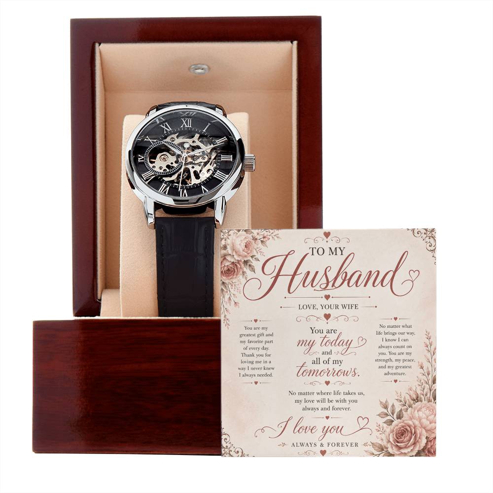 To My Husband - Openwork Watch