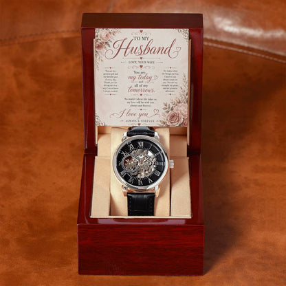 To My Husband - Openwork Watch