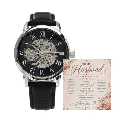 To My Husband - Openwork Watch