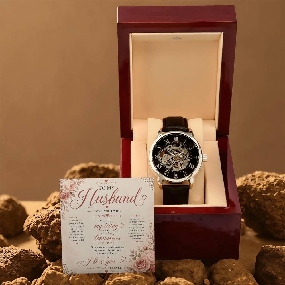 To My Husband - Openwork Watch