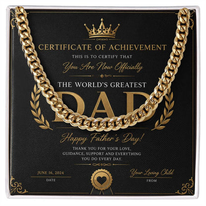 To Daddy - Cuban Link Chain