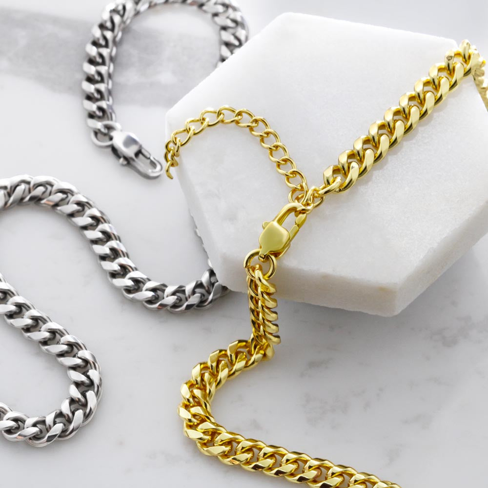 To My Son  - Cuban Link Chain