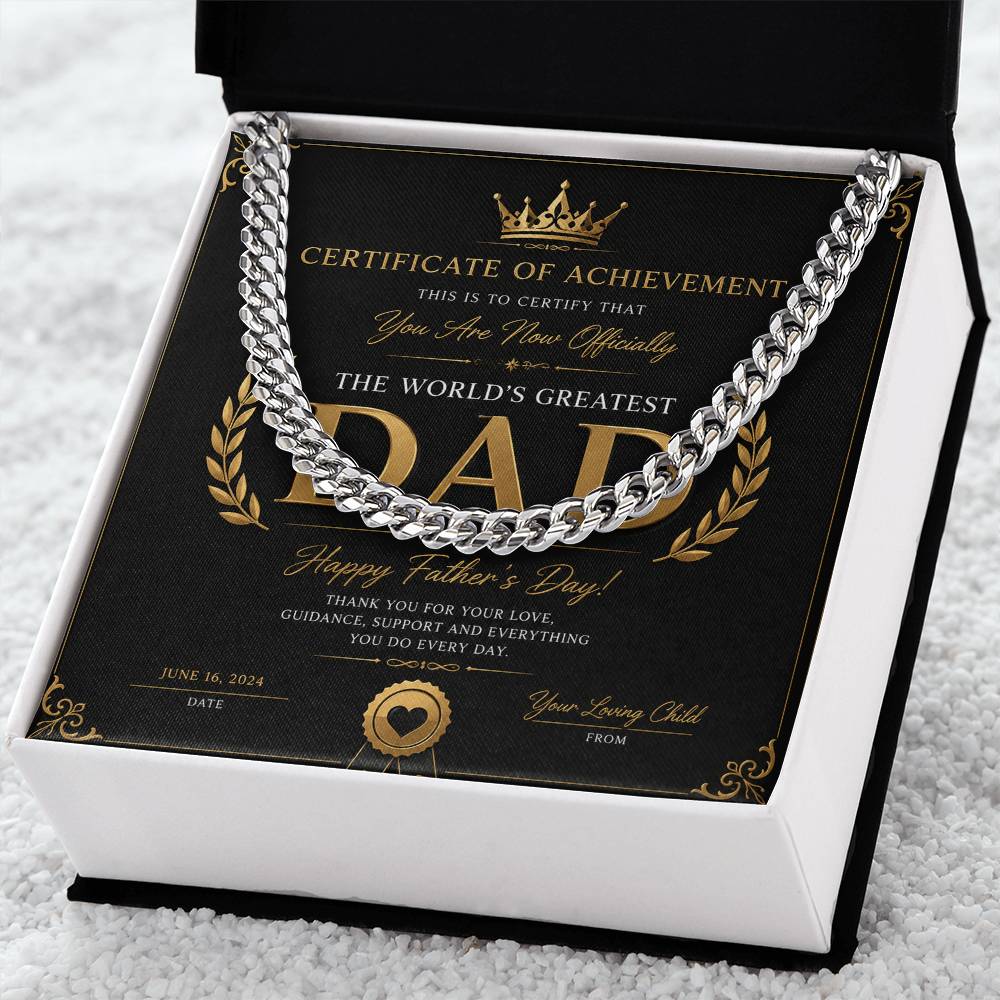 To Daddy - Cuban Link Chain