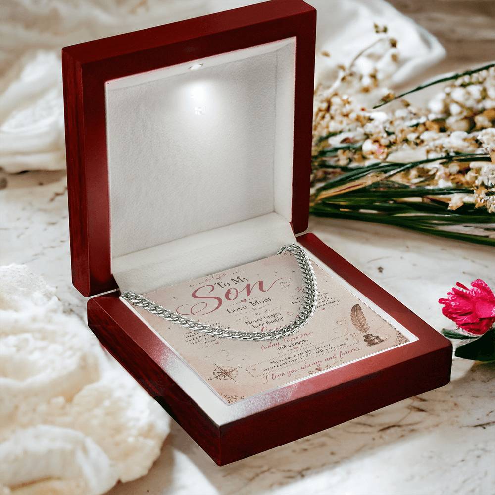 To My Son  - Cuban Link Chain