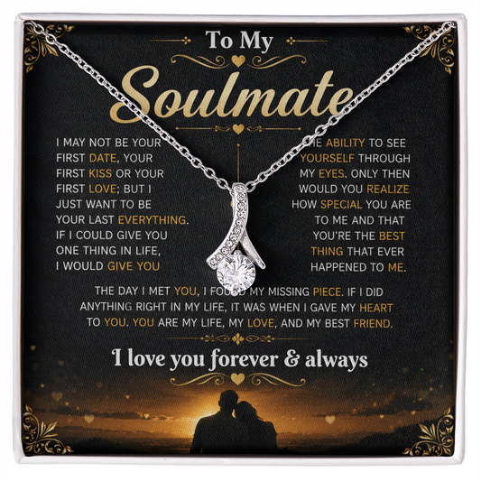 To My Soulmate - Alluring Beauty Necklace - Yellow & White Gold Variants