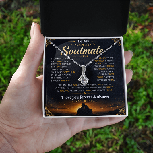 To My Soulmate - Alluring Beauty Necklace - Yellow & White Gold Variants