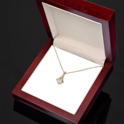To My Beautiful Daughter - Alluring Beauty Necklace - Yellow & White Gold Variants
