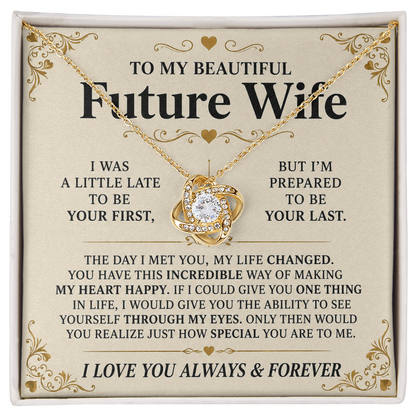 To My Future Wife - Love Knot Necklace