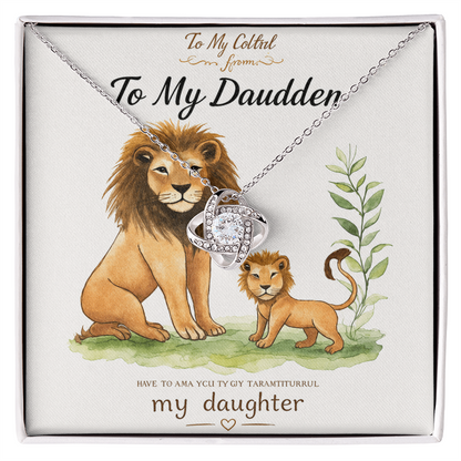 To My Daughter – Love Knot Necklace ❤️