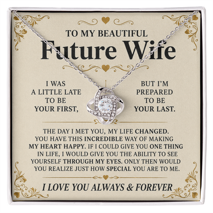 To My Future Wife - Love Knot Necklace