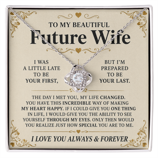 To My Future Wife - Love Knot Necklace